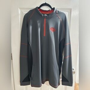 Harley Davidson Men’s Quarter Zip Pullover Shirt Size XL